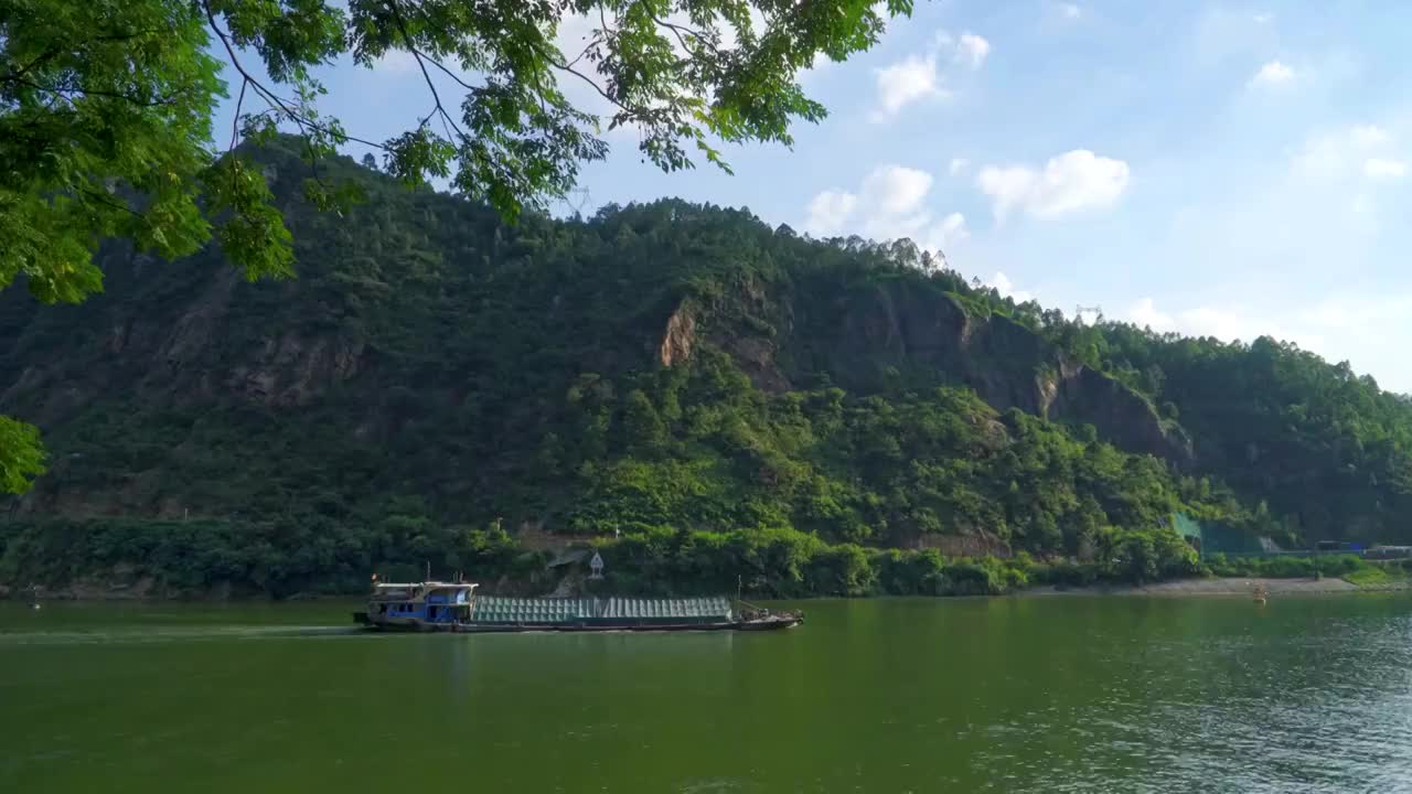 广东清远白庙山水风景视频素材