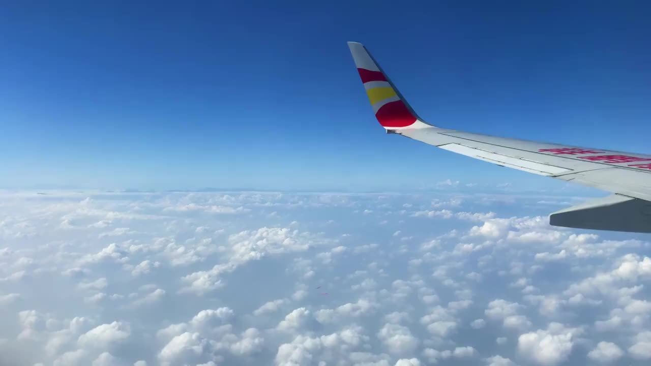 民航客机飞行素材视频视频素材