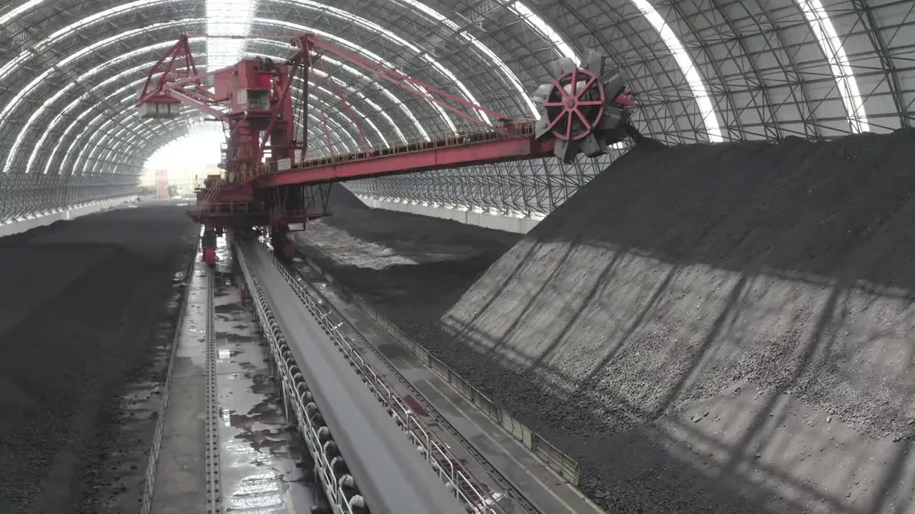 煤炭仓库视频素材