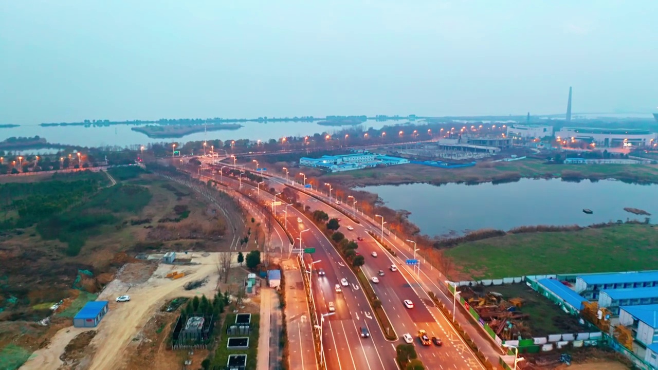 安徽 合肥 湖滨区 省政府 太湖 航拍 4K视频视频下载