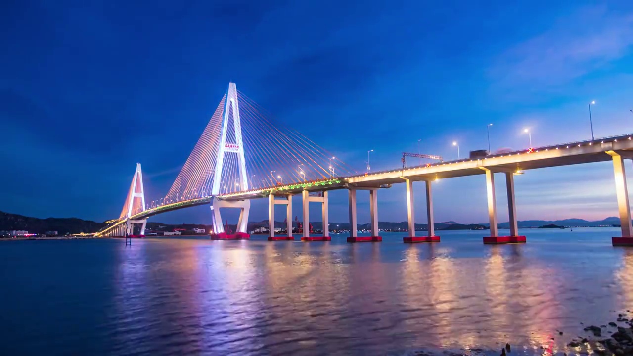 汕头礐石大桥延时视频视频素材