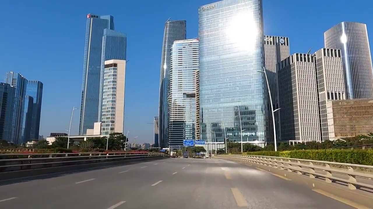 深圳前海深港合作区前海自贸区视频素材
