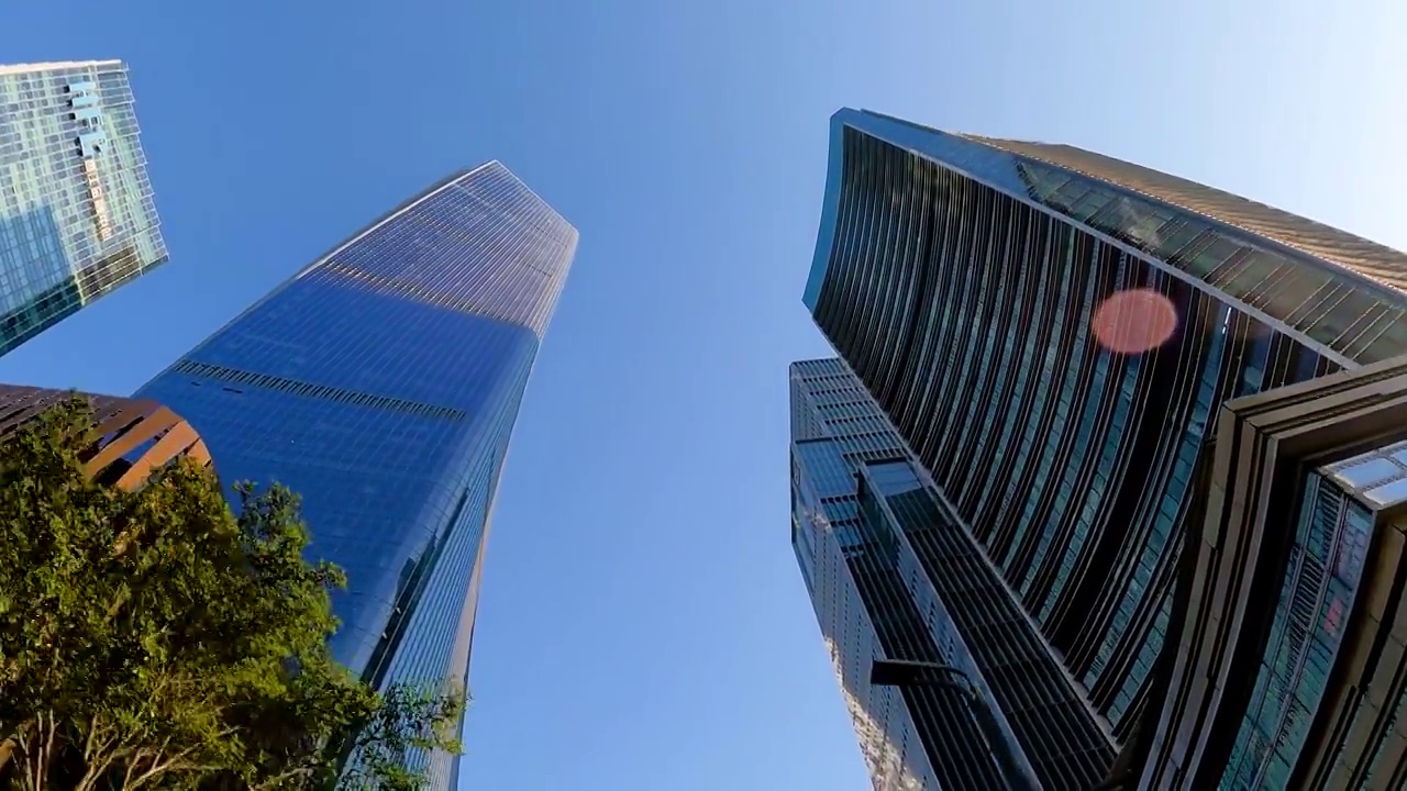 深圳前海自贸城世贸大厦等建筑视频素材