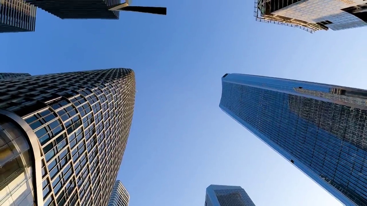 深圳前海深港合作区新城高楼大厦摩天大楼视频素材
