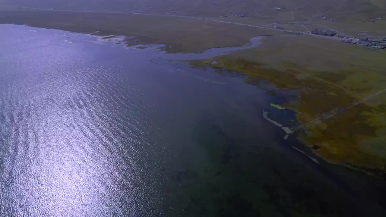 中国青海省青海湖航拍风光视频素材