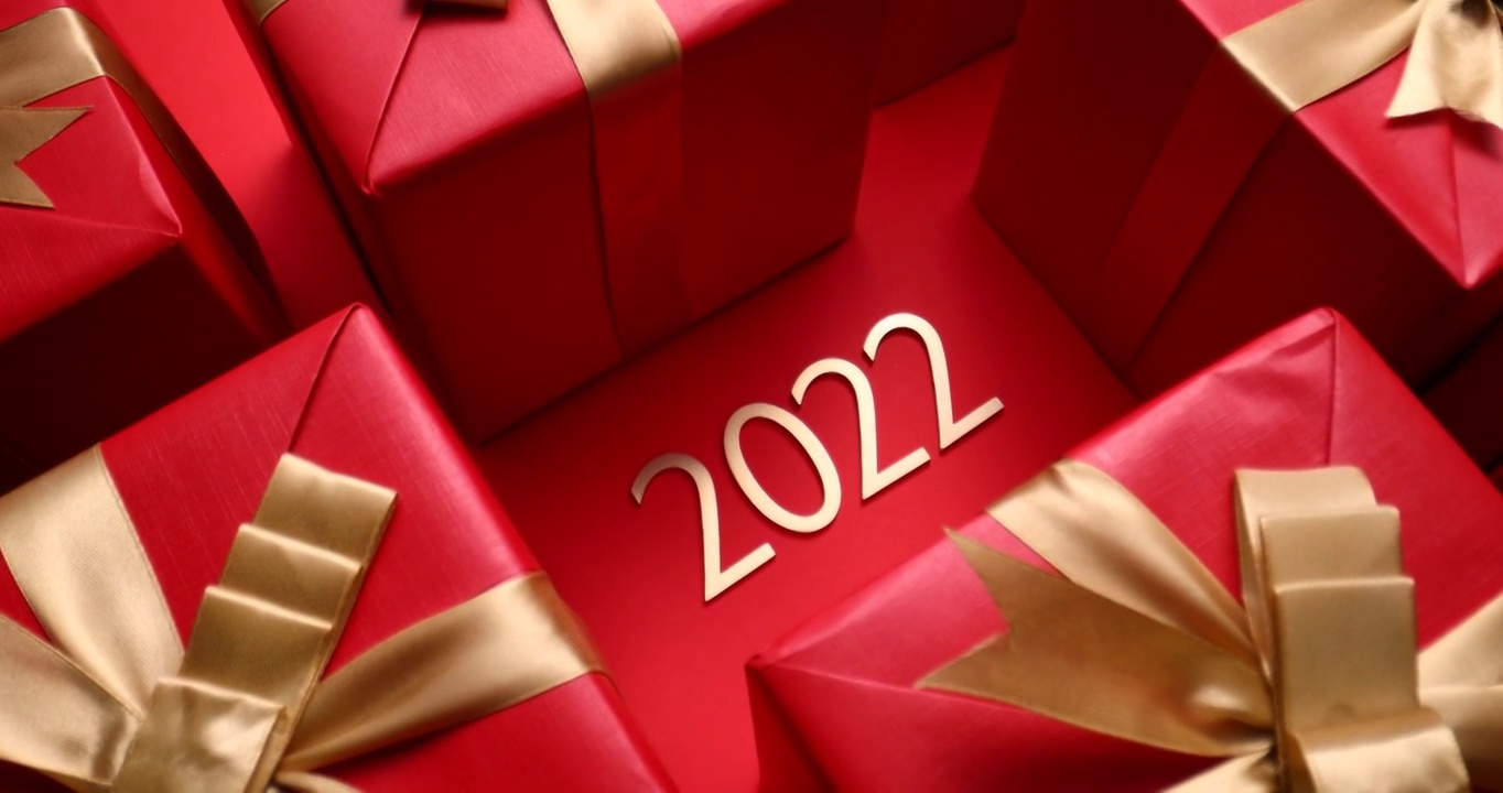 2022年新年礼物视频素材