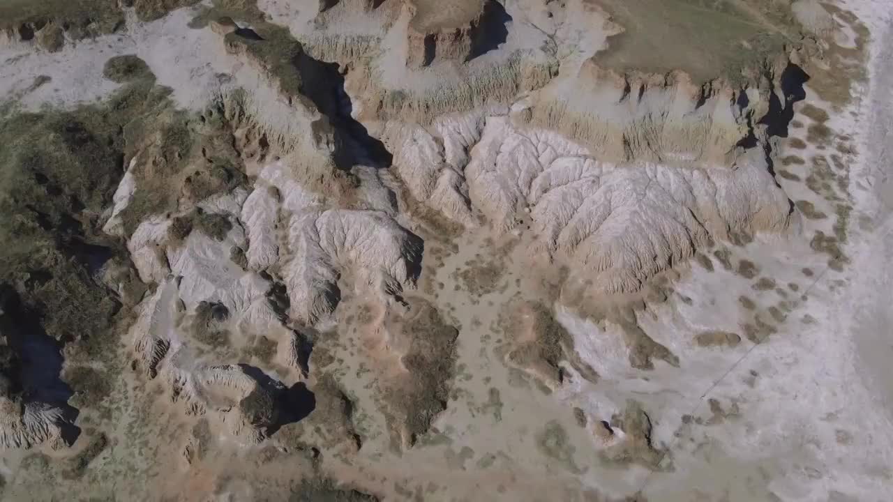 中国山西地质构造土林视频下载