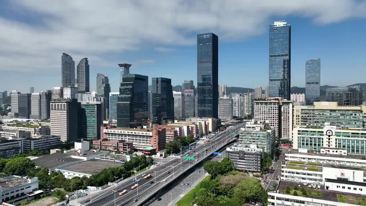 深圳车公庙片区视频素材