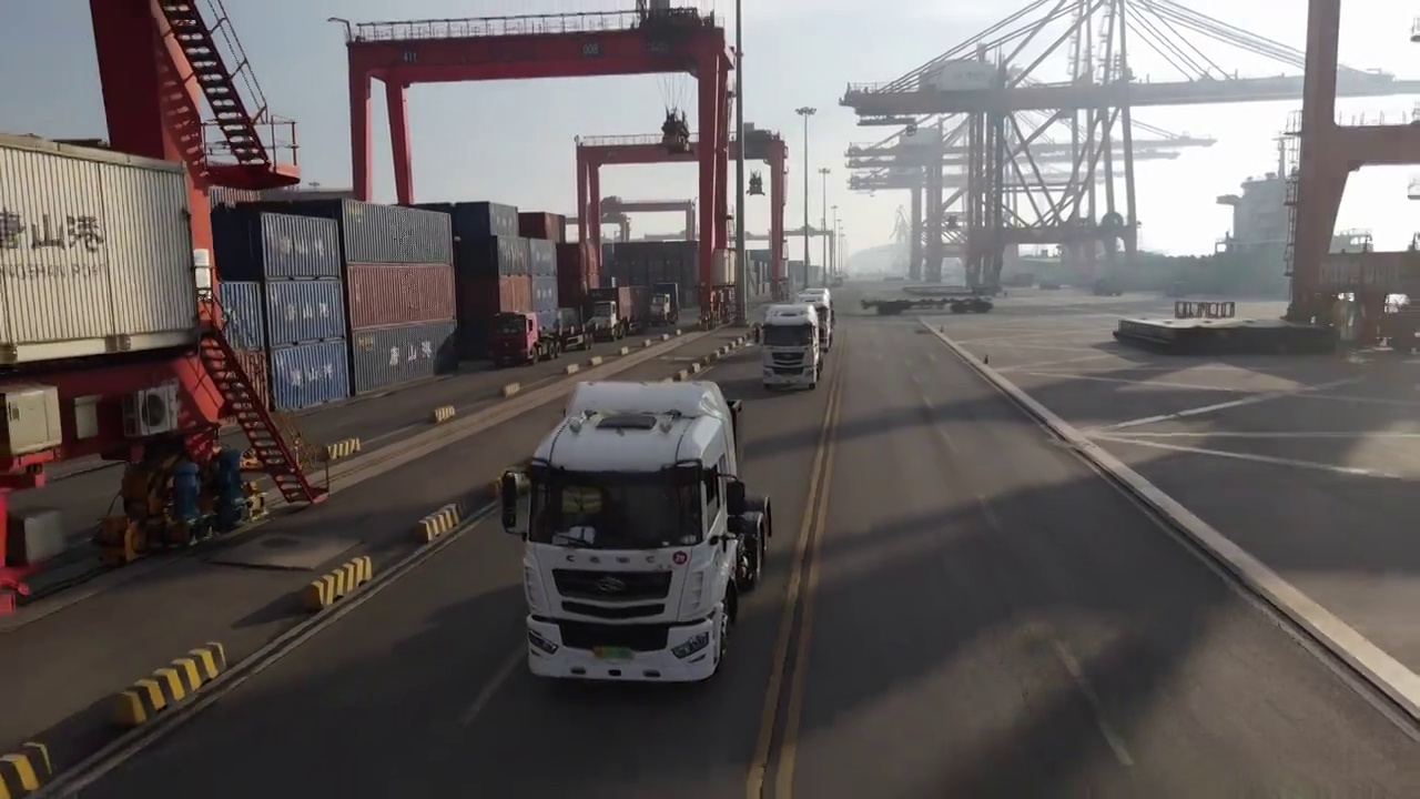 工业经济的船舶港口视频下载