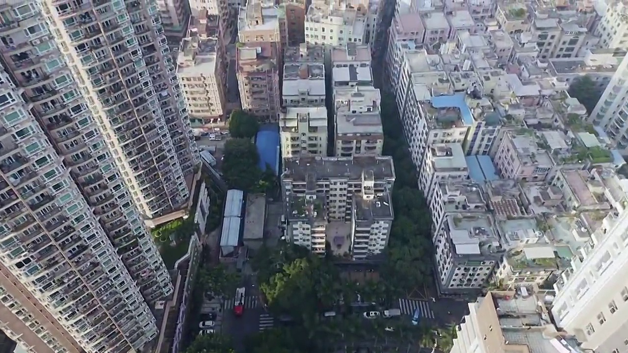 广东省深圳市握手楼,密集型城市建筑视频素材