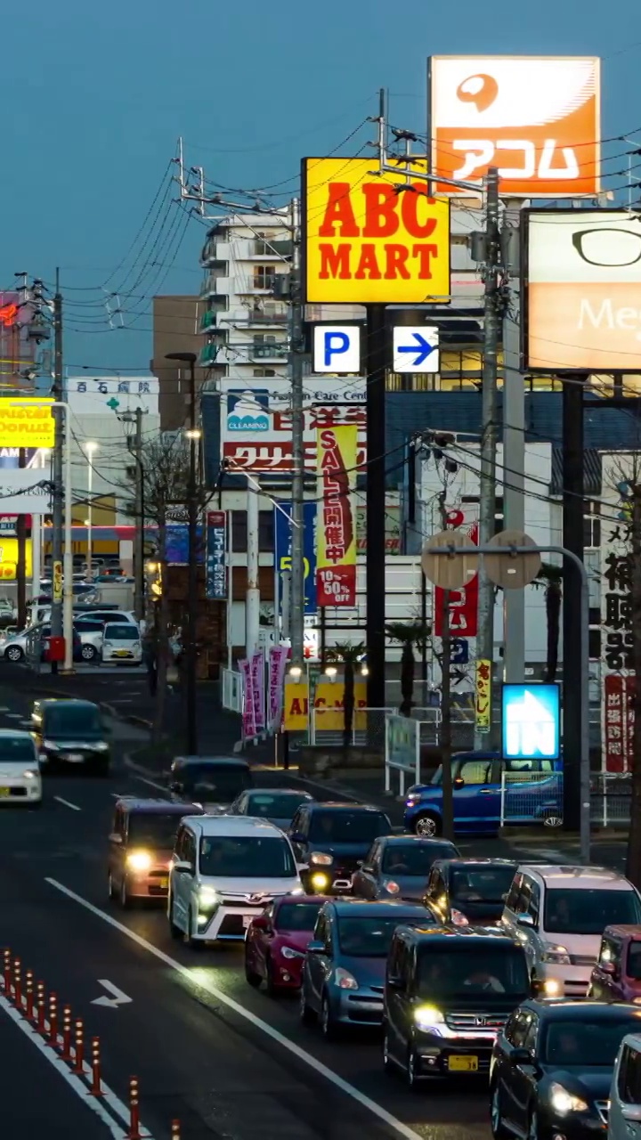 日本高松交通马路视频素材