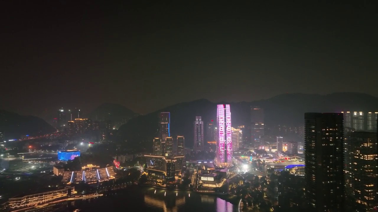 深圳海上世界夜景视频素材