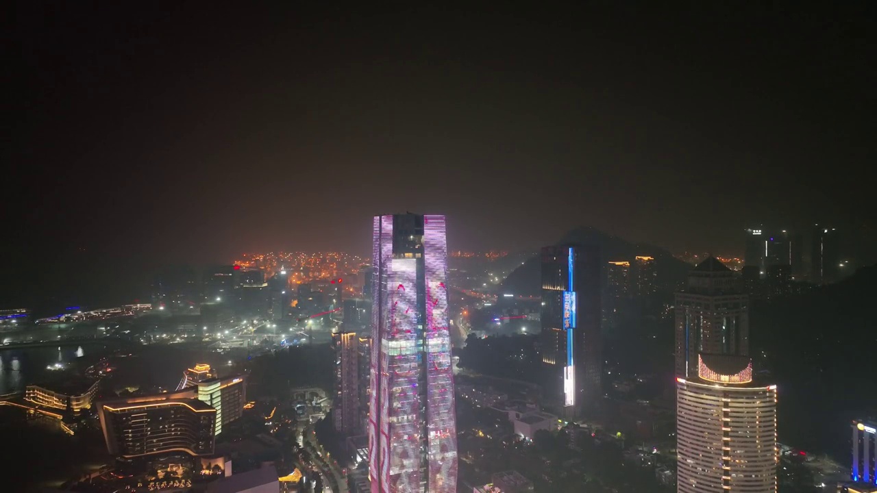 深圳海上世界夜景视频素材