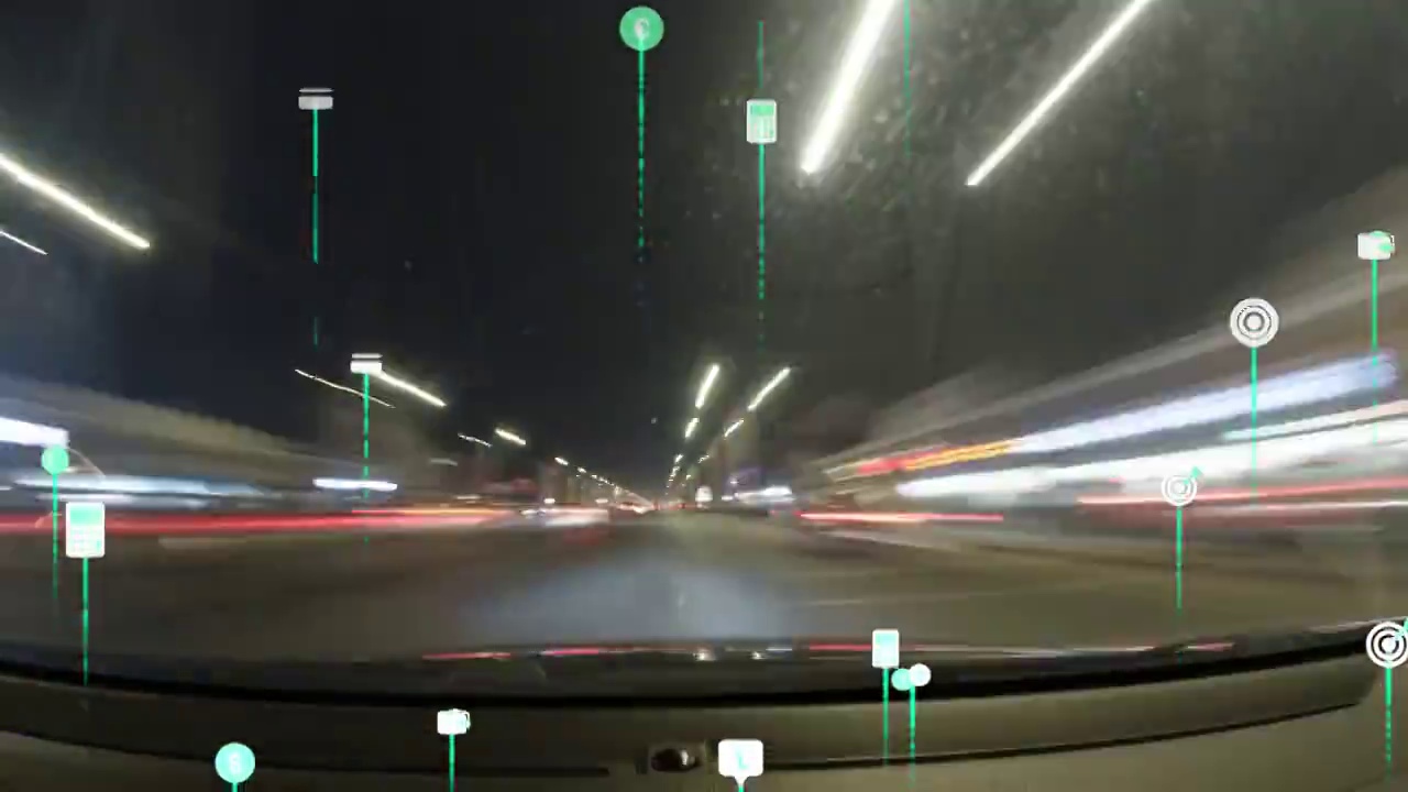 车辆行驶数据流信息化视频素材
