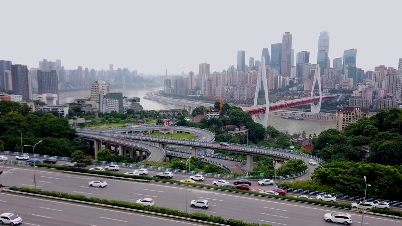 延时拍摄重庆城市风光视频素材