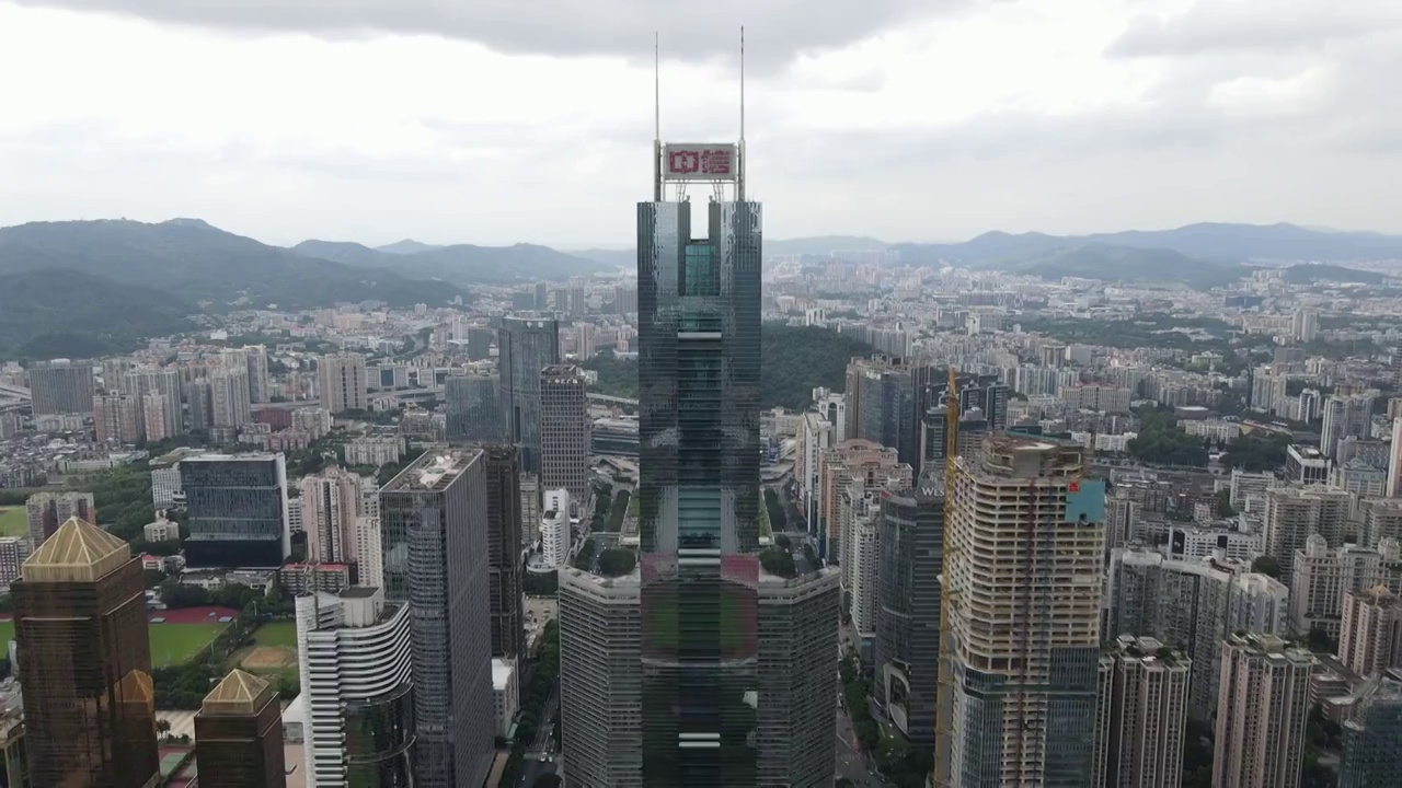 广州城市中轴线天河区建筑视频素材