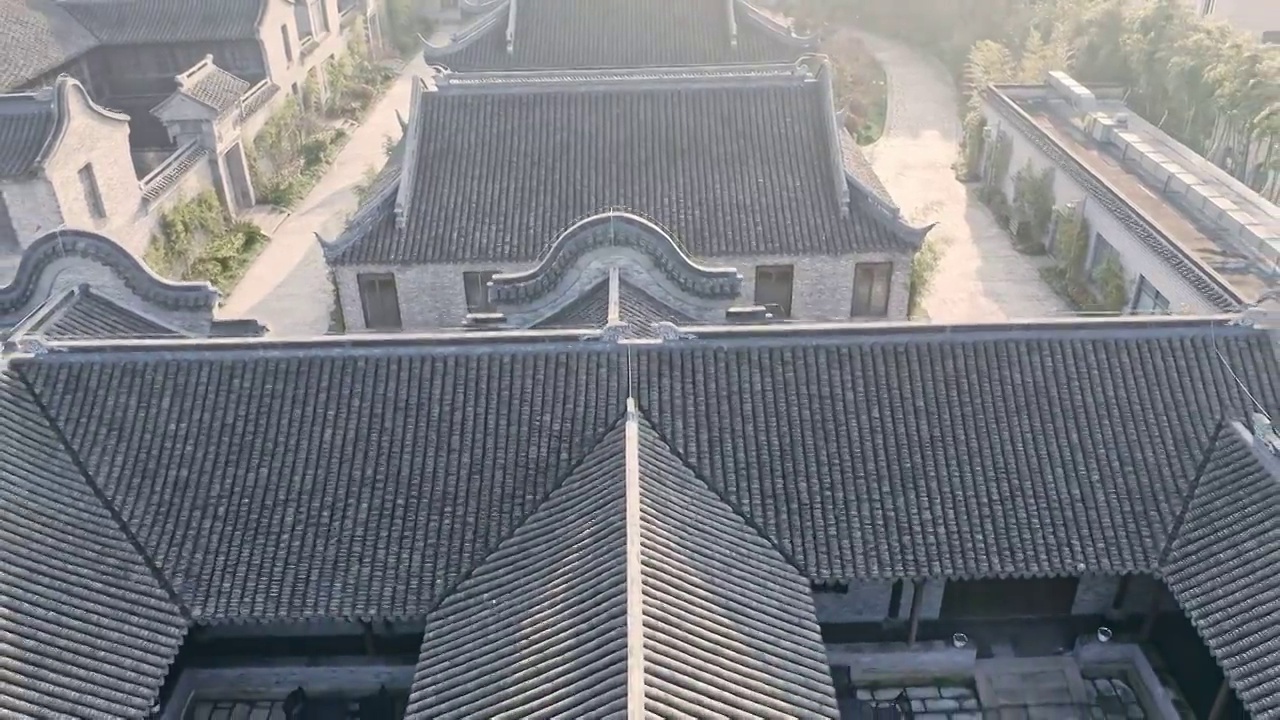上海松江瓦房建筑,特色建筑视频下载