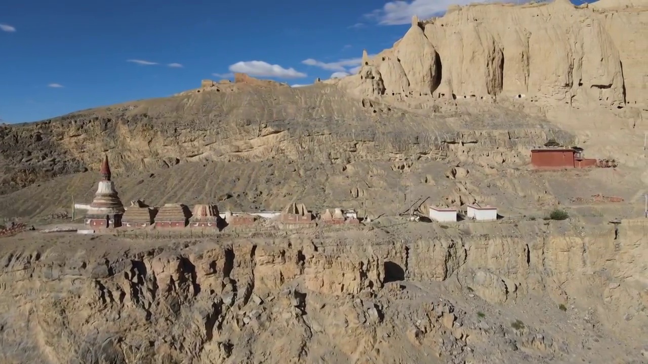 西藏多香寺遗址航拍视频下载