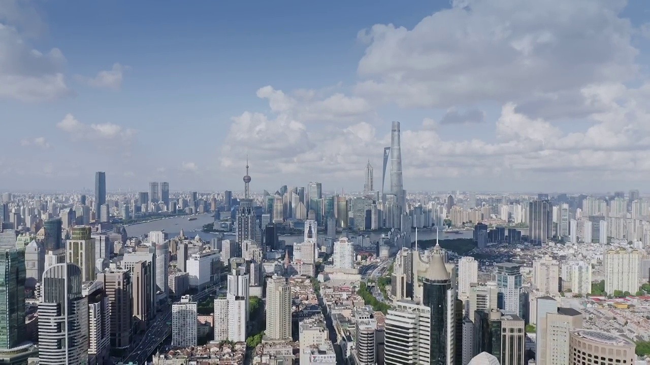 上海城市建筑全景视频素材