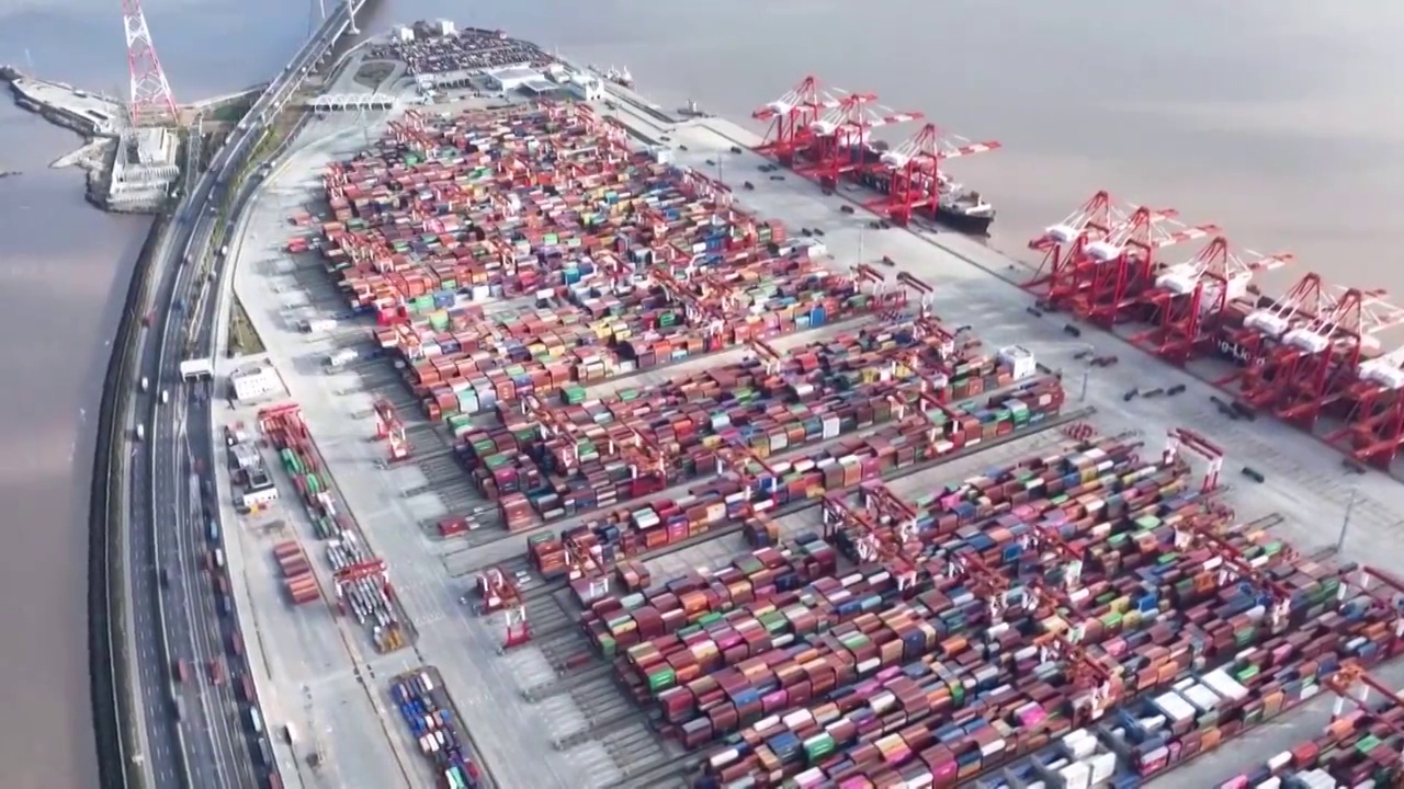 中国广东的商用码头（选编）视频素材