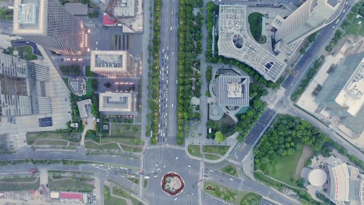 上海城市交通道路视频素材