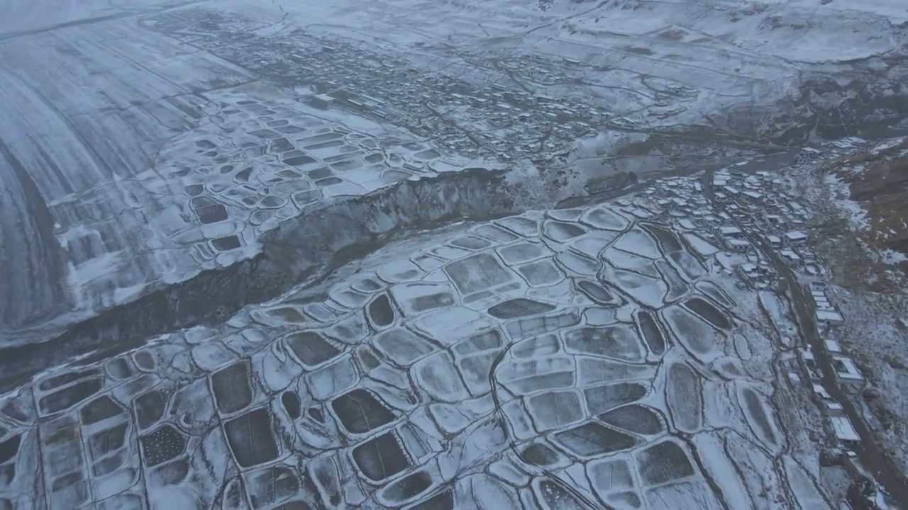 文布南村雪景视频素材