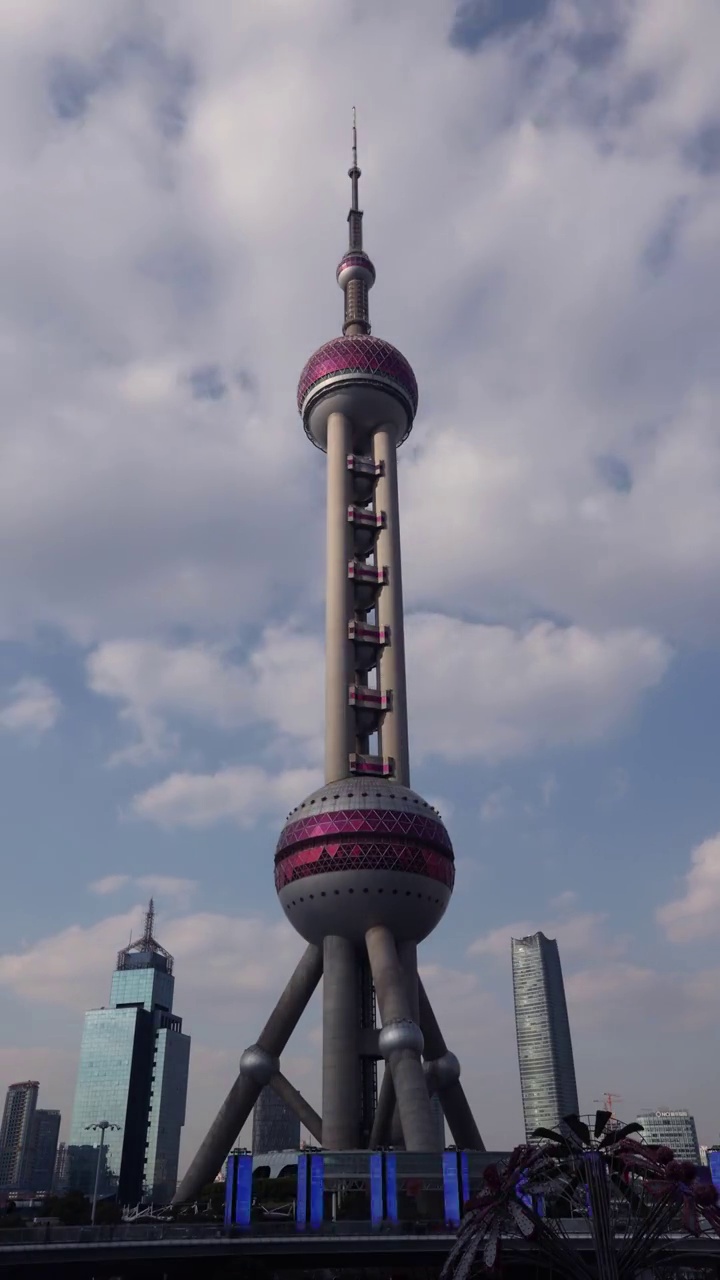 上海东方明珠塔延时视频素材