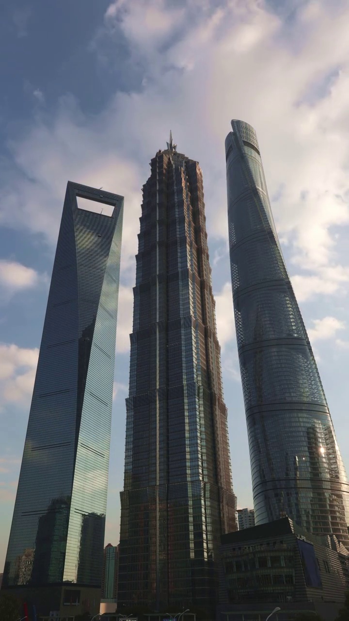 上海陆家嘴金融区城市风光延时视频下载