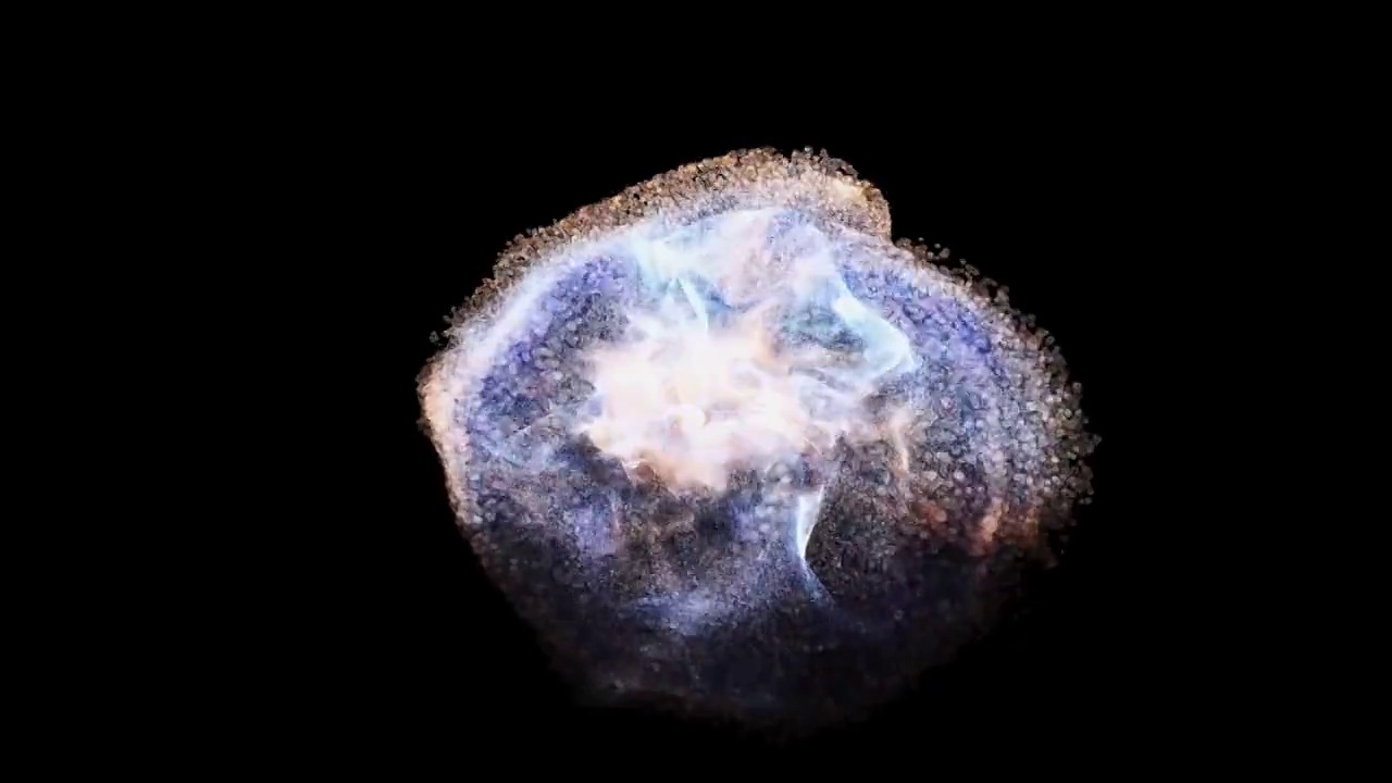 粒子能量球扰动动画视频下载