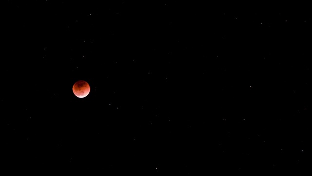 红月亮 月亮 星空视频素材