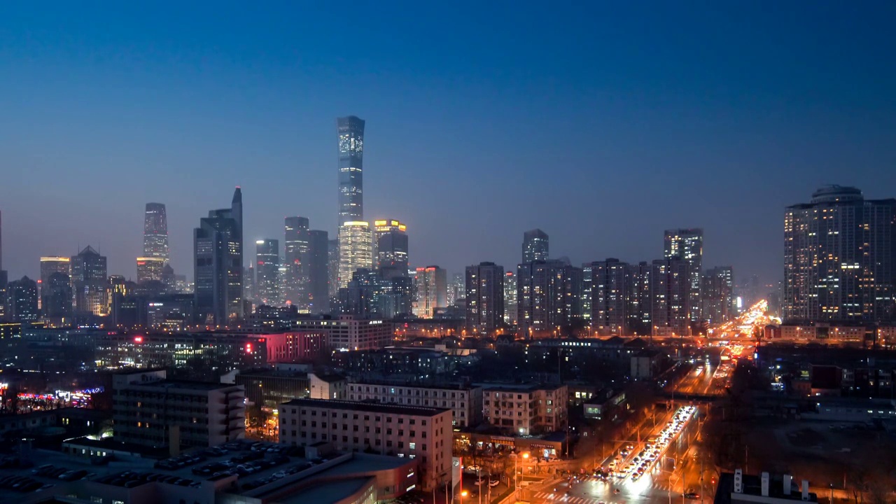 北京国贸夜景视频下载
