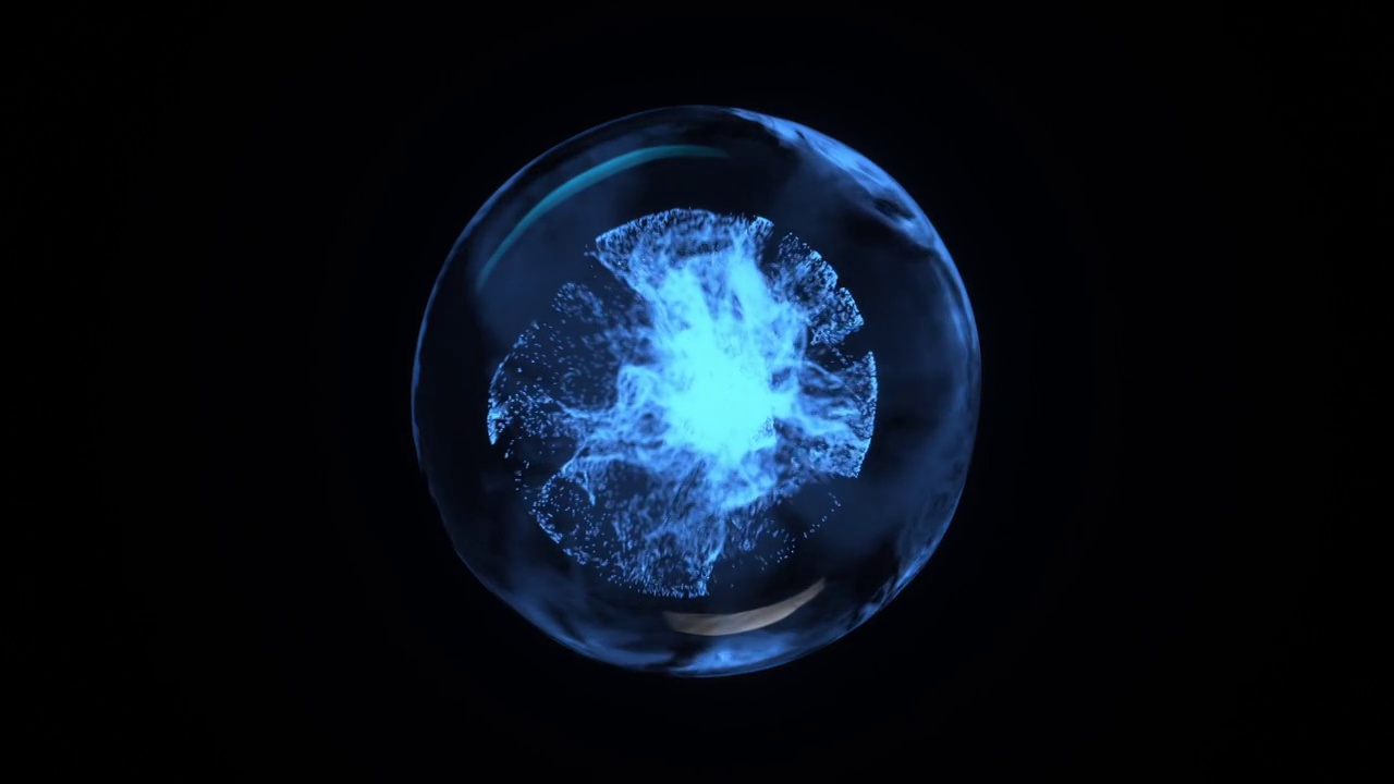 3D渲染动画抽象网络科技宇宙球体空间视频购买