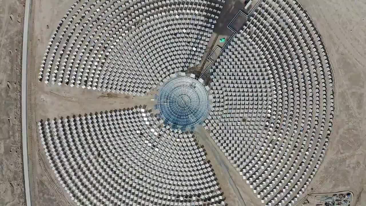 太阳能发电站,太阳能板视频素材