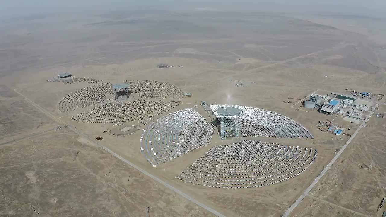 太阳能发电站,太阳能板视频素材