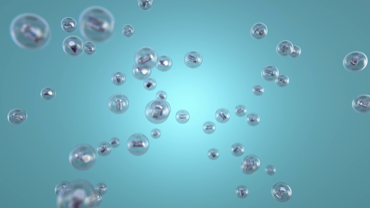 3D渲染抽象新冠病毒疫苗动画视频下载