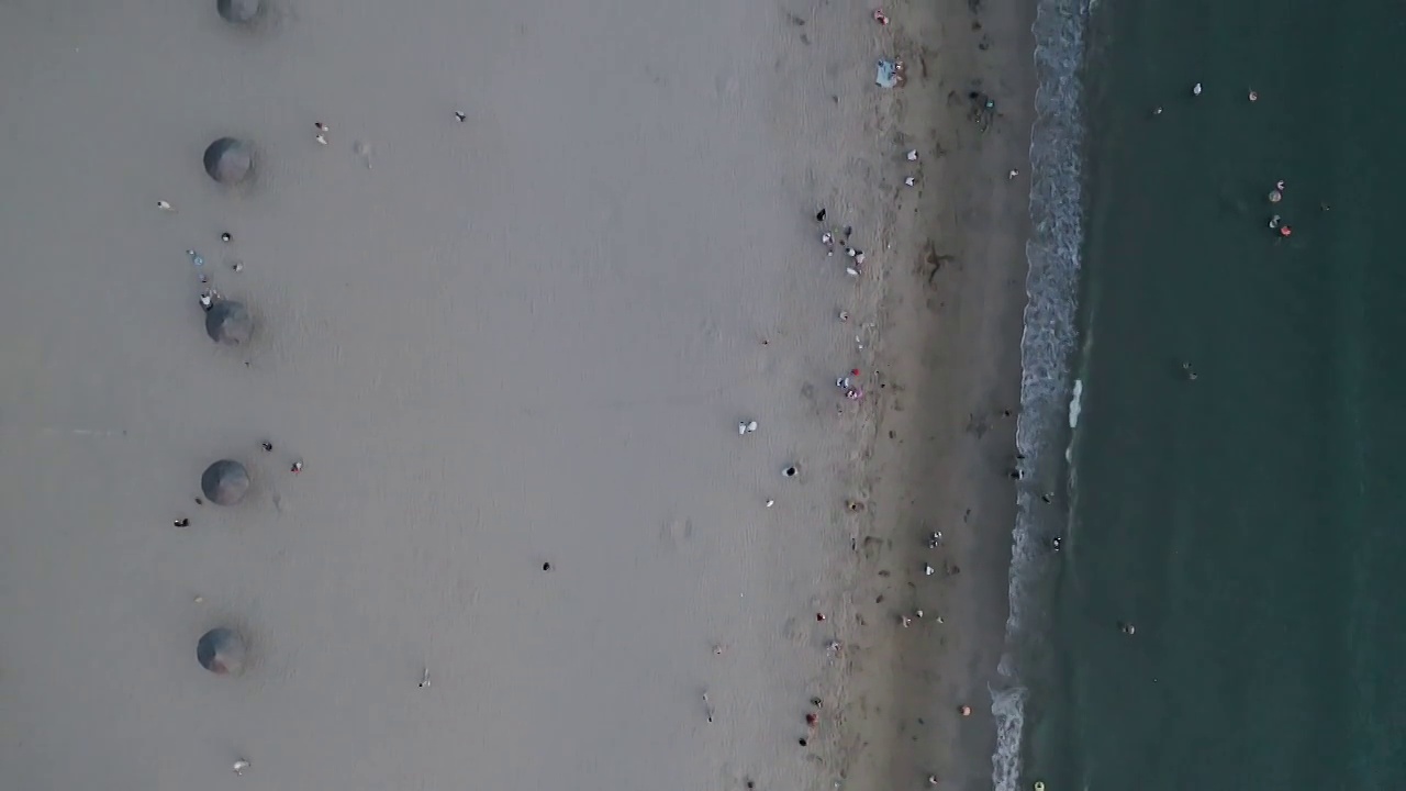 沙滩上的休闲假日视频素材