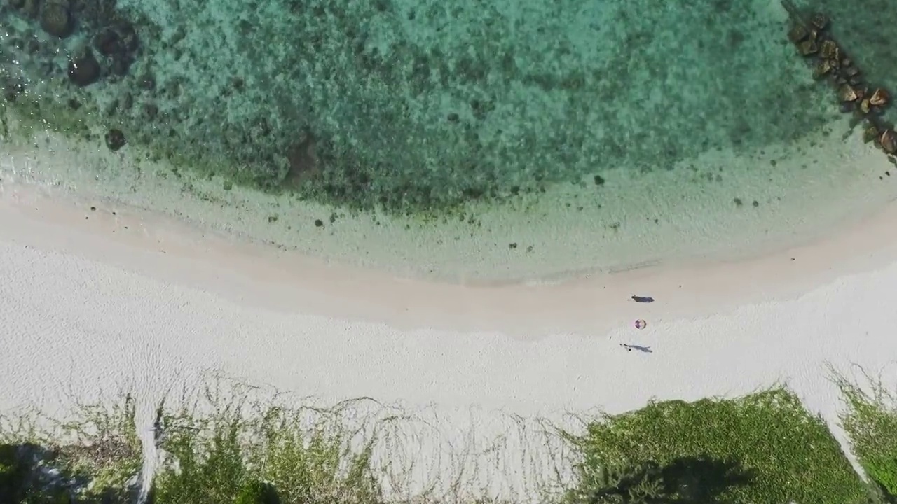 航拍海棠湾海滩,沙滩视频素材