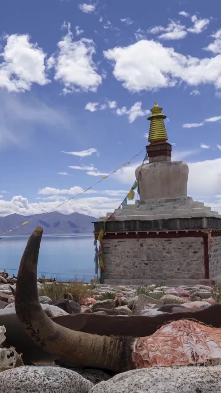 西藏的佛塔视频素材