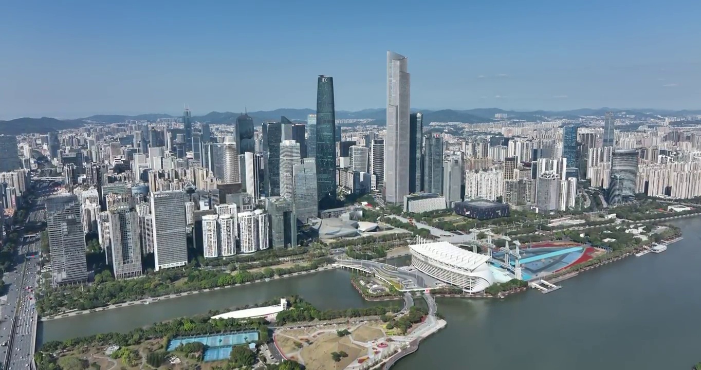 广州天河区城市建筑视频素材