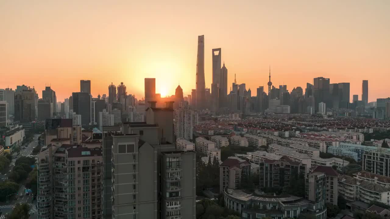 上海外滩航拍摄影视频素材