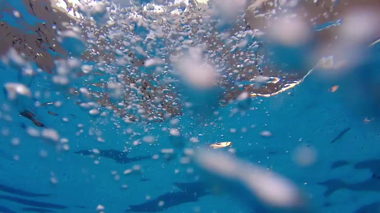 升格慢动作水下的气泡视频下载