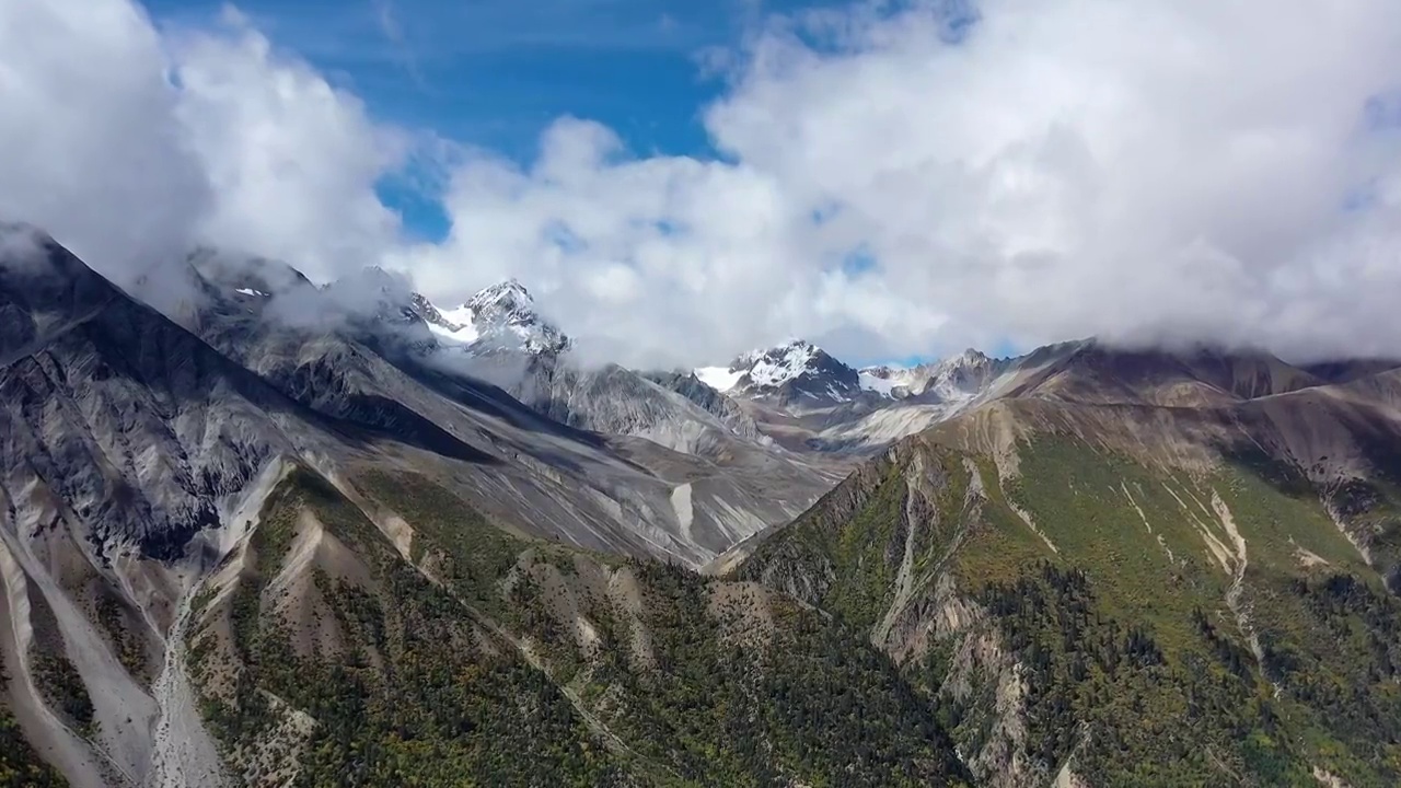 西藏的雪山航拍4K视频（合集）视频素材
