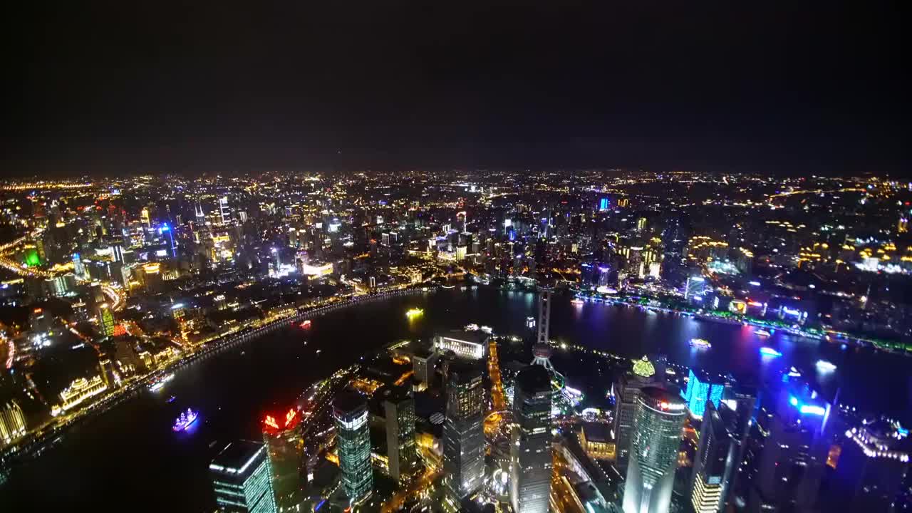 上海 城市风光 灯光秀 夜景 俯瞰 合集（选编）视频下载