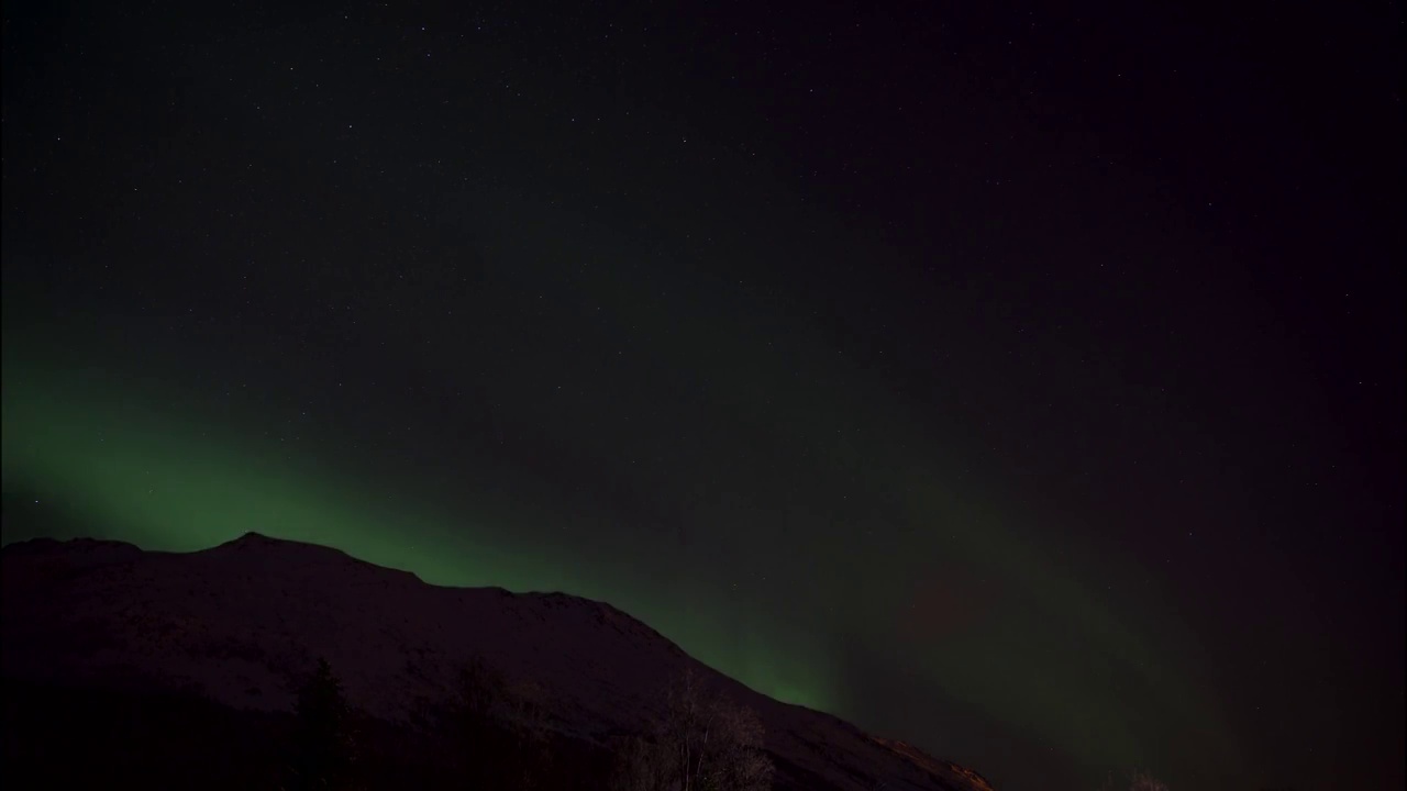 特罗姆瑟夜晚的北极光视频素材