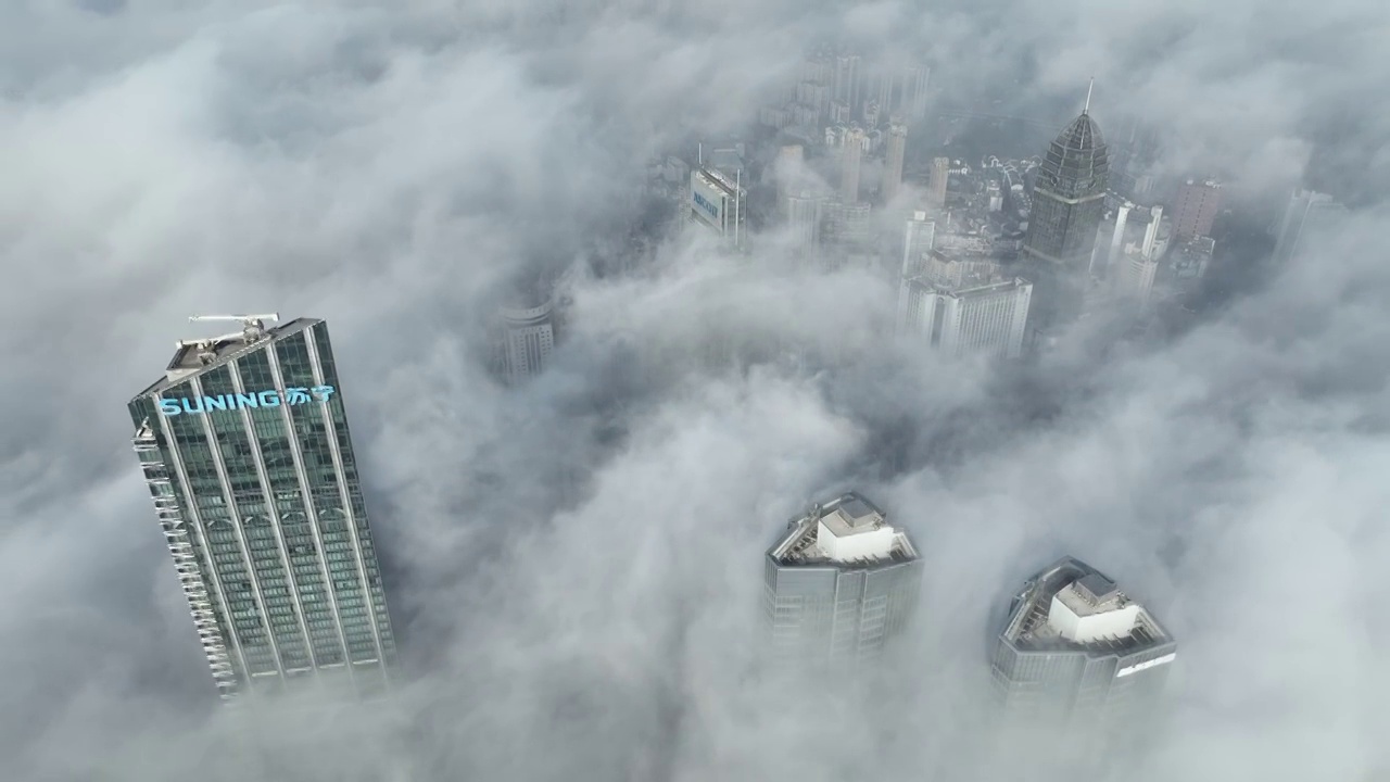 无锡城区平流雾视频下载