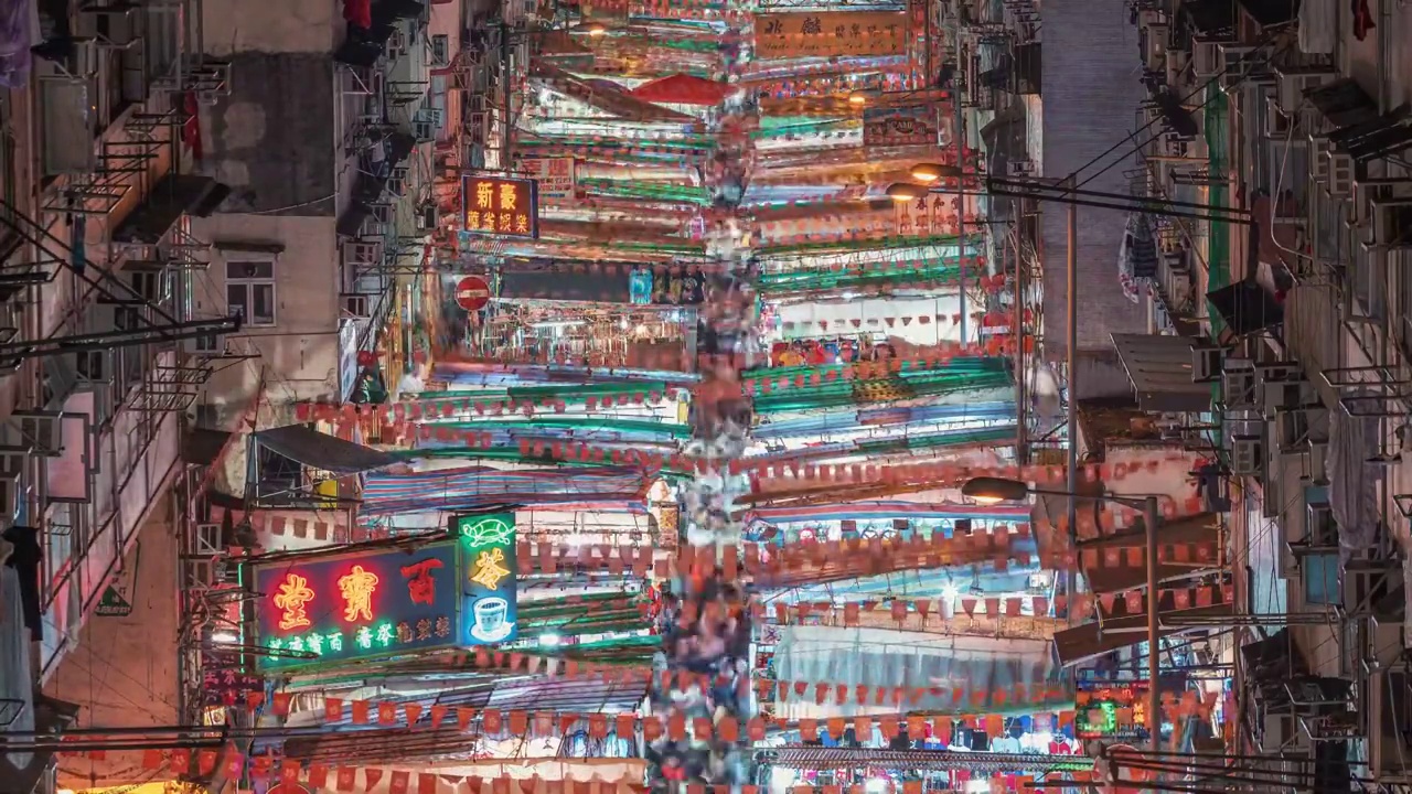 视觉香港，城市风景欣赏视频素材