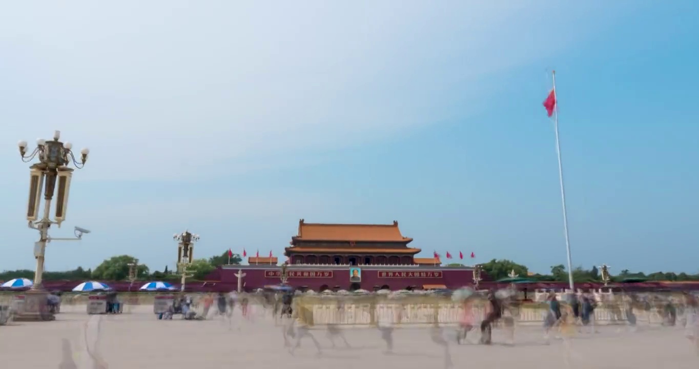 北京天安门广场-大范围延时视频素材