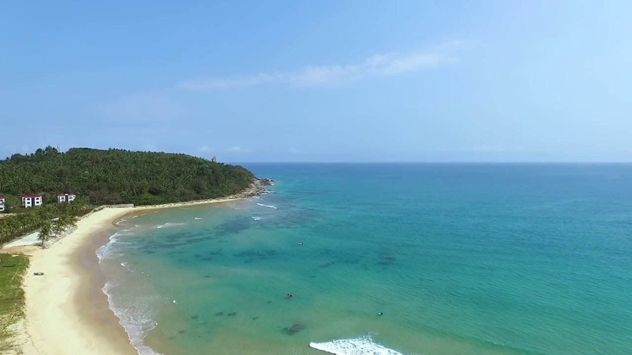 航拍中国海南万宁日月湾沙滩海岛视频下载