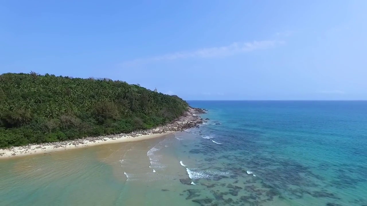 航拍中国海南万宁日月湾沙滩海岛视频下载