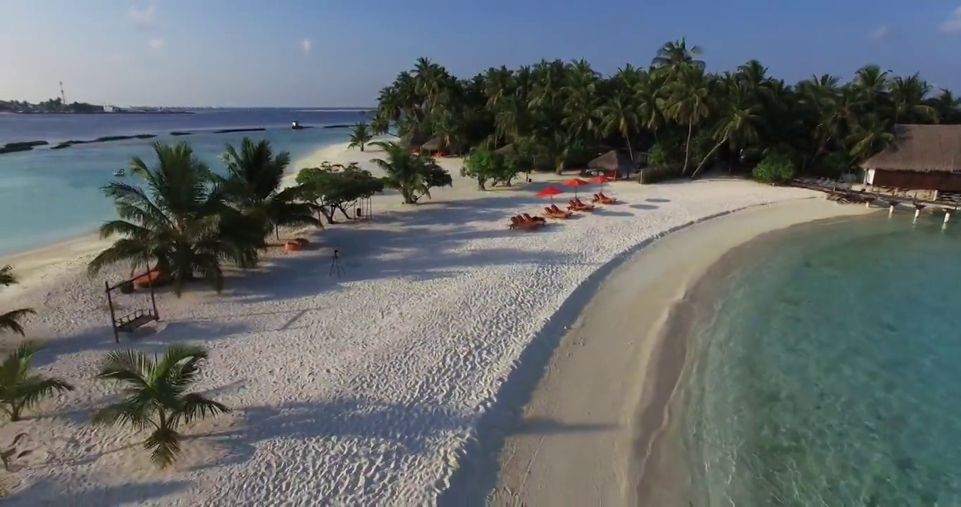 航拍世界最美旅游地印度洋岛国马尔代夫视频素材